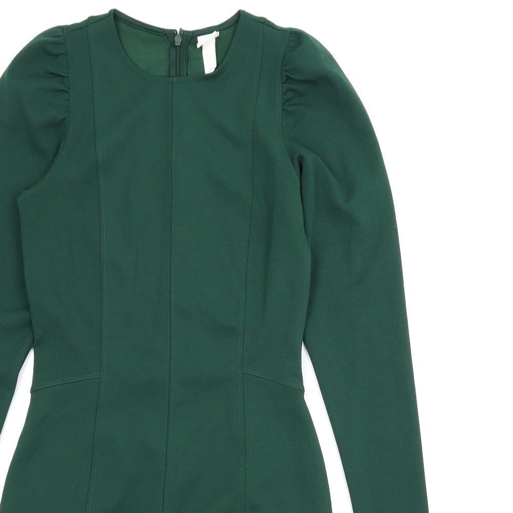 H&M Womens Green   Sheath  Size S