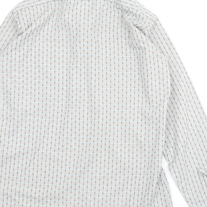 Mens UK Size 14.5 Main Man Grey  Button-Up Long Sleeve Casual Shirt