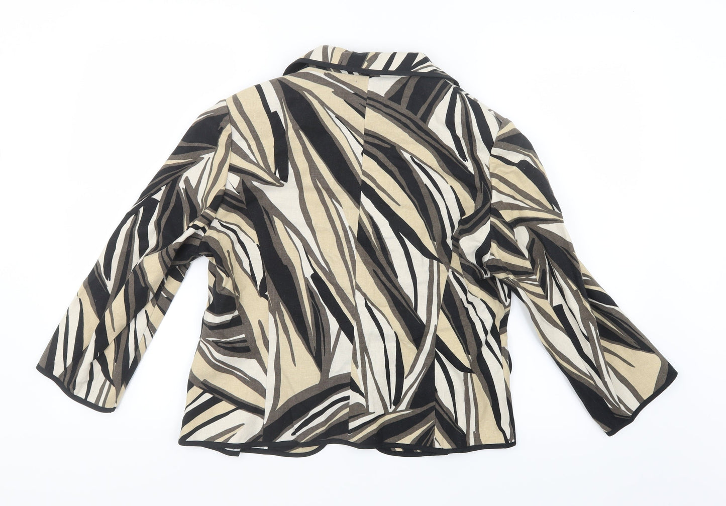 Marks and Spencer Womens Black Geometric  Jacket  Size 14