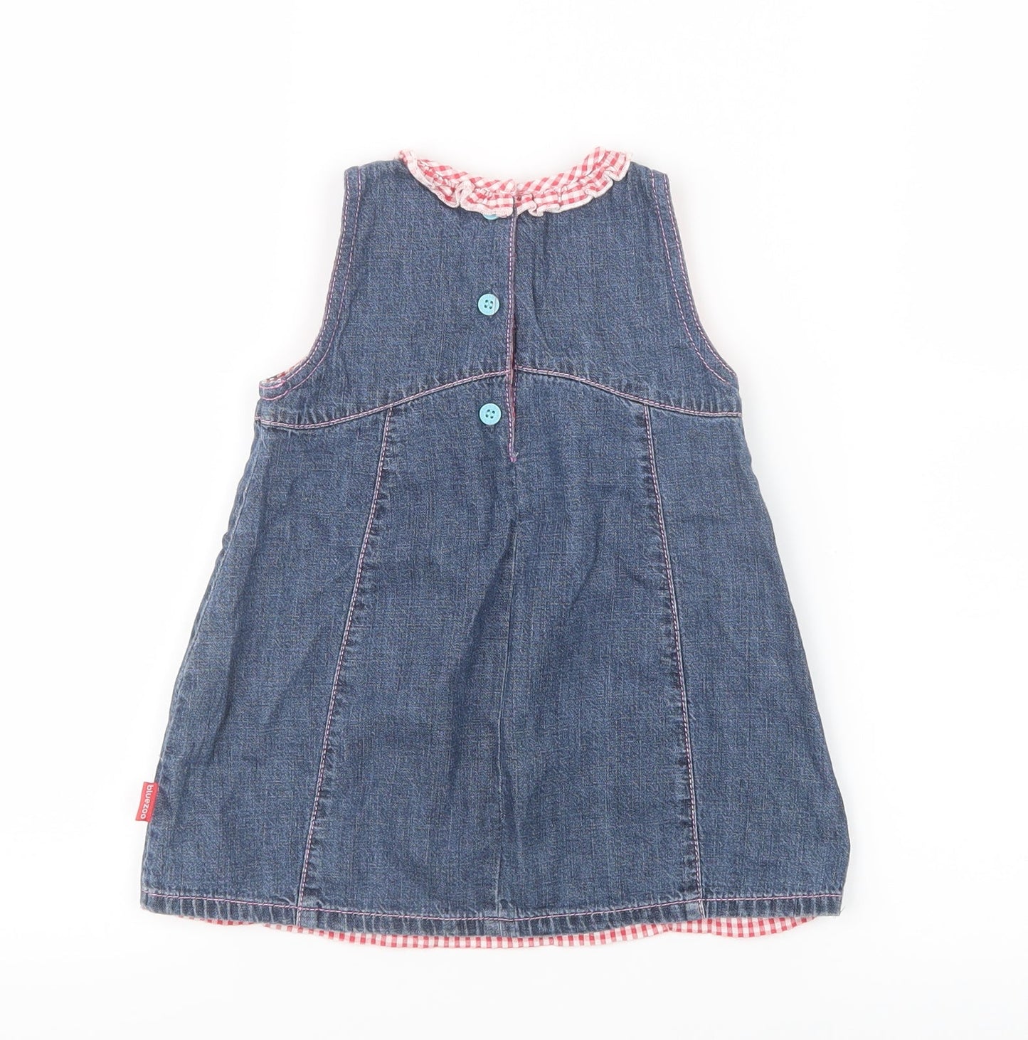 Debenhams Girls Blue  Denim Shirt Dress  Size 9-12 Months