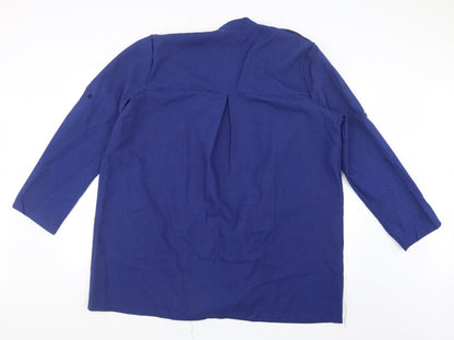 Maggie Womens Blue   Jacket  Size 3XL