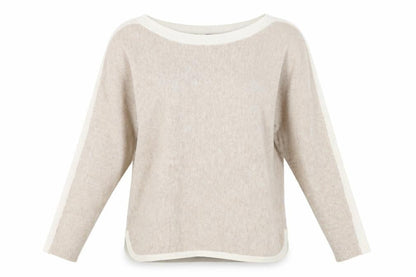 Oasis Womens Beige  Knit Pullover Jumper Size M