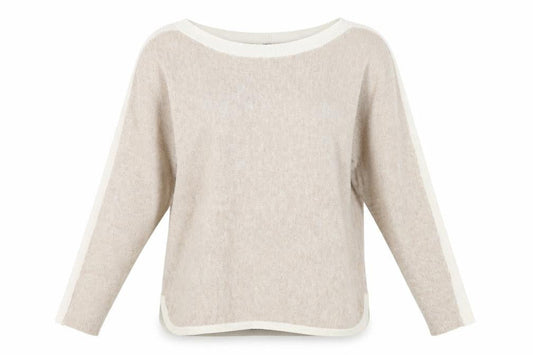 Oasis Womens Beige  Knit Pullover Jumper Size M