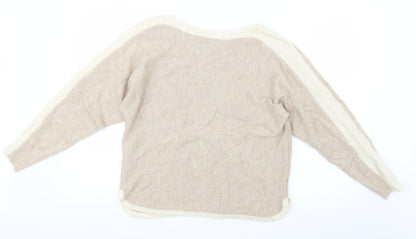 Oasis Womens Beige  Knit Pullover Jumper Size M
