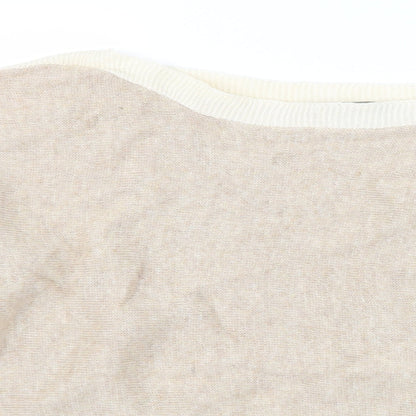 Oasis Womens Beige  Knit Pullover Jumper Size M