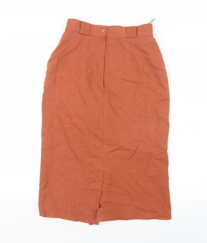 New Fast Womens Orange   Straight & Pencil Skirt Size 10