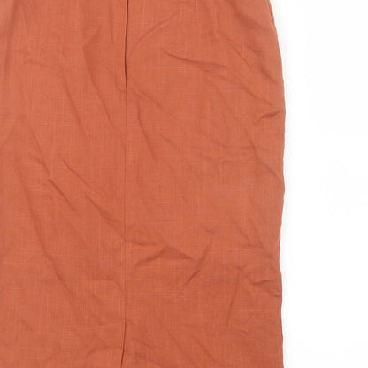 New Fast Womens Orange   Straight & Pencil Skirt Size 10
