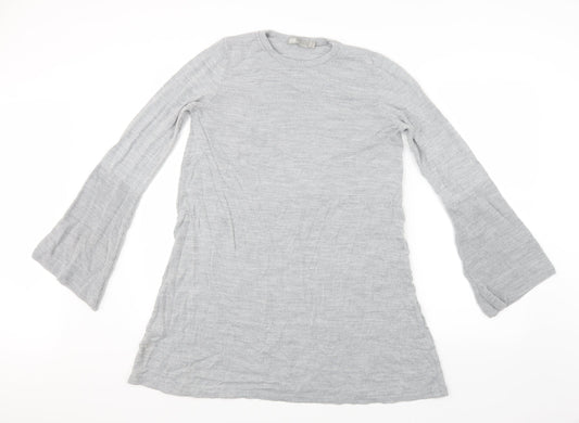 ASOS Womens Grey  Knit Jumper Dress  Size 8