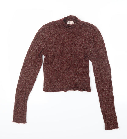 Forever 21 Womens Red  Knit Pullover Jumper Size L  - Cropped