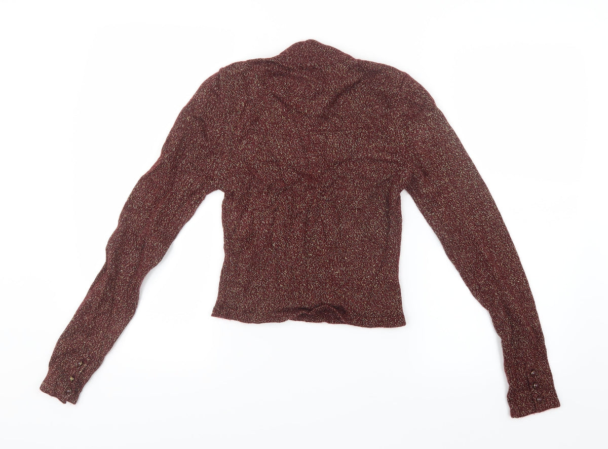 Forever 21 Womens Red  Knit Pullover Jumper Size L  - Cropped