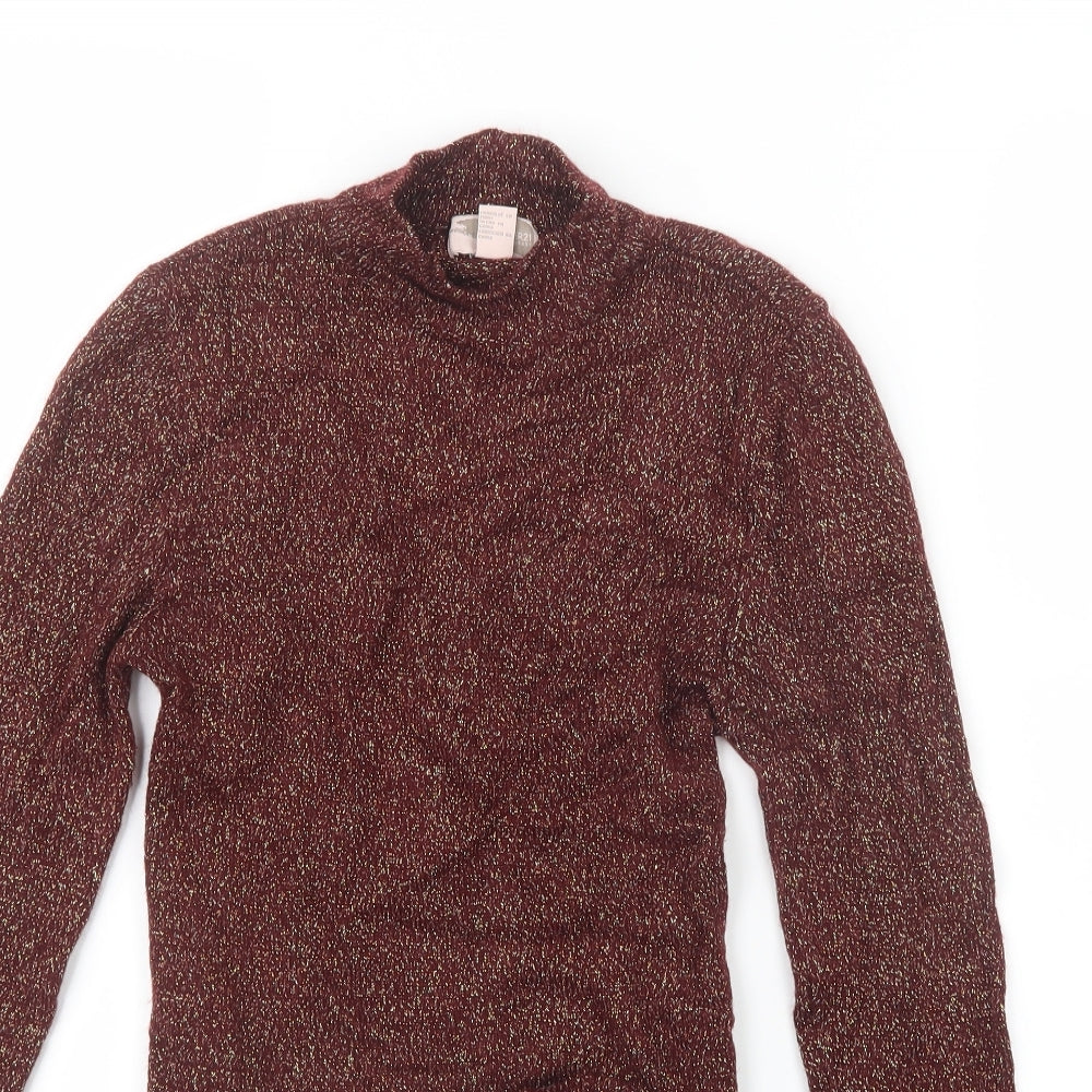 Forever 21 Womens Red  Knit Pullover Jumper Size L  - Cropped