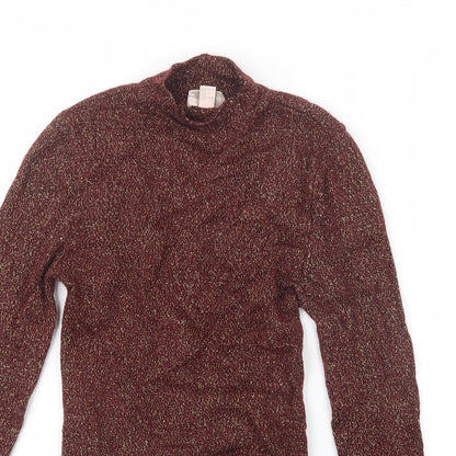 Forever 21 Womens Red  Knit Pullover Jumper Size L  - Cropped
