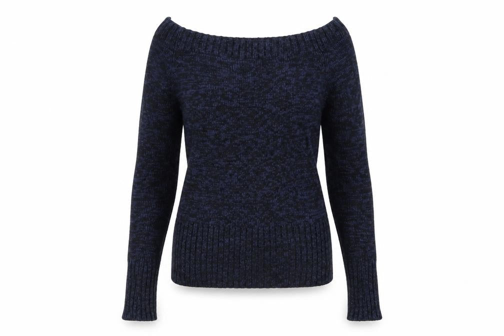 INSIDE Womens Blue  Knit Pullover Jumper Size S