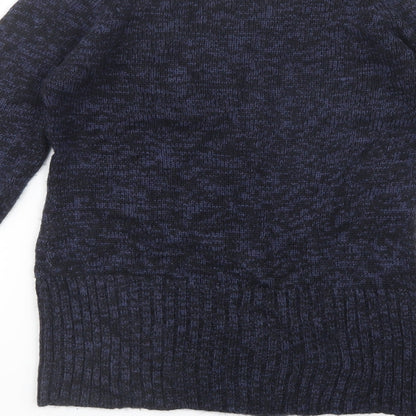 INSIDE Womens Blue  Knit Pullover Jumper Size S