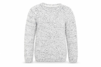 Young Dimension Girls White  Knit Pullover Jumper Size 9-10 Years