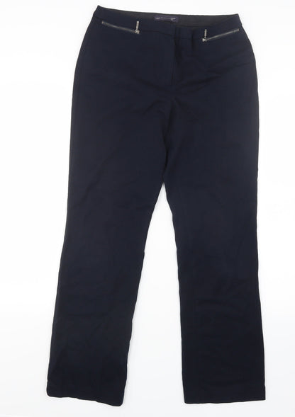 Womens UK Size 10 Marks and Spencer Regular Fit  Blue Trousers