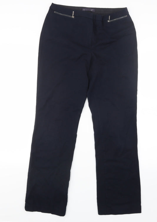 Womens UK Size 10 Marks and Spencer Regular Fit  Blue Trousers