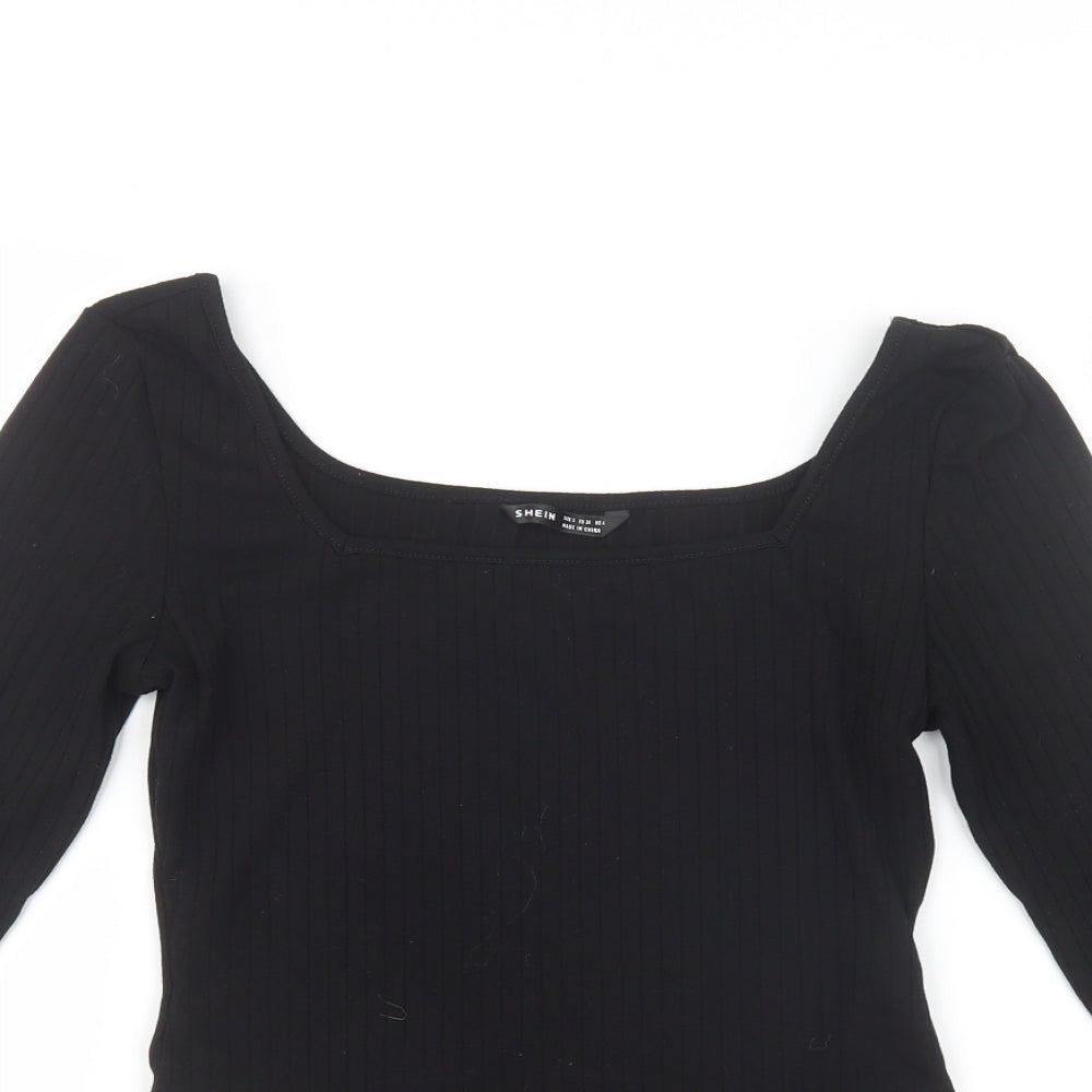 SheIn Womens Black   Bodysuit One-Piece Size S