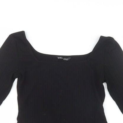 SheIn Womens Black   Bodysuit One-Piece Size S