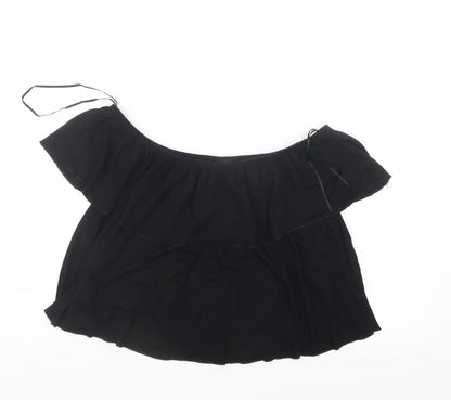 Topshop Womens Black   Basic T-Shirt Size 10