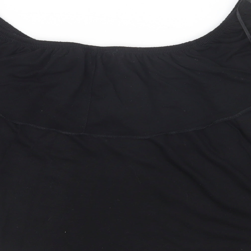 Topshop Womens Black   Basic T-Shirt Size 10