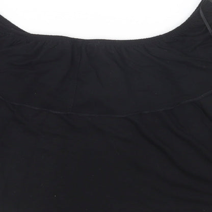 Topshop Womens Black   Basic T-Shirt Size 10