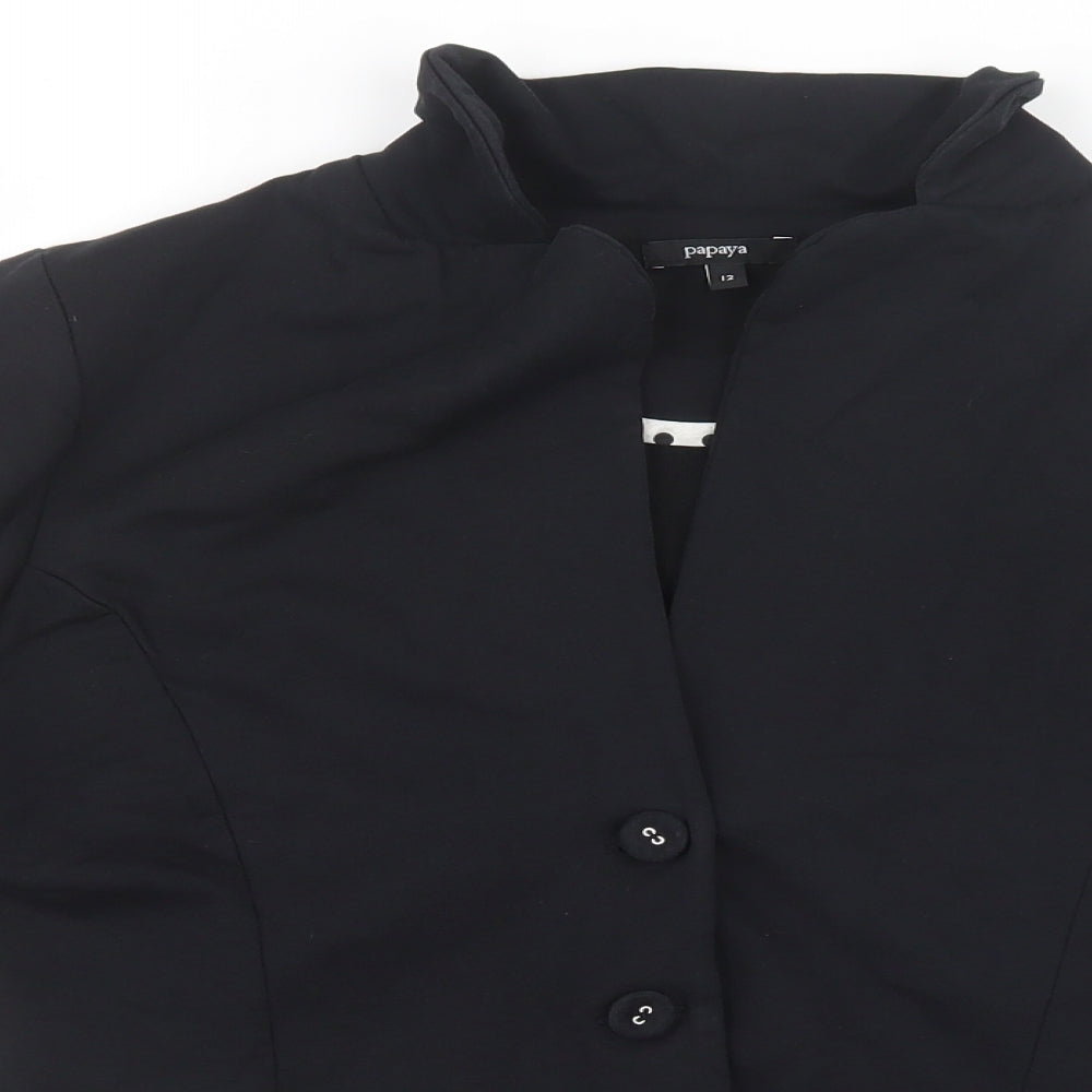 Papaya Womens Black   Jacket  Size 12