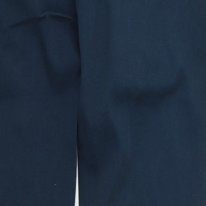 Womens UK Size 10 Denim Co Regular Fit Chino Blue Trousers