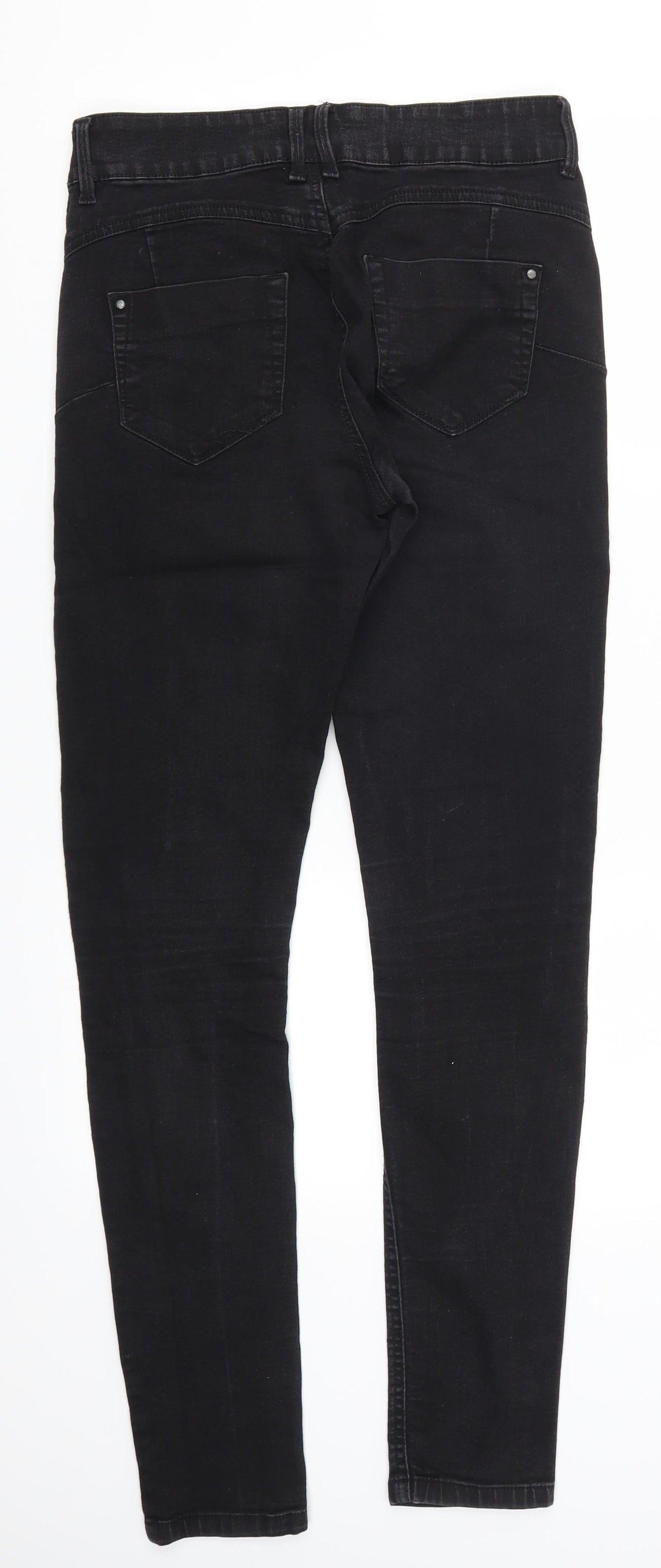 Denim Co Womens Black  Denim Skinny Jeans Size 10 L30 in