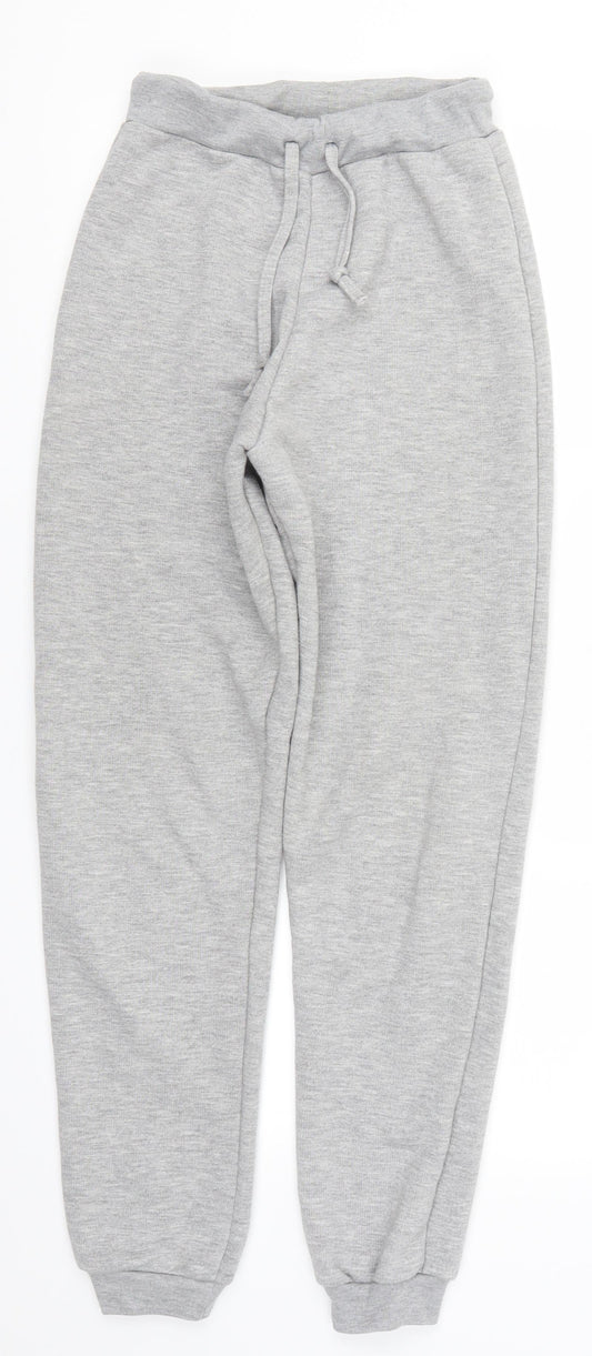 Pretty Little Thing Womens Grey   Sweatpants Trousers Size 4 L28 in