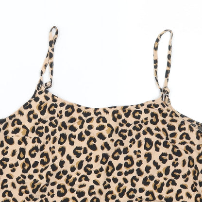 Womens UK Size 6 H&M Brown Basic Tank