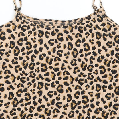 Womens UK Size 6 H&M Brown Basic Tank