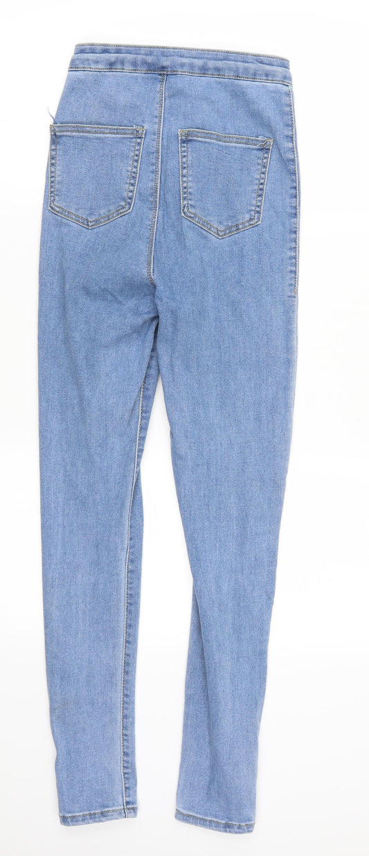 Pretty Little Thing Womens Blue  Denim Skinny Jeans Size 6 L27 in