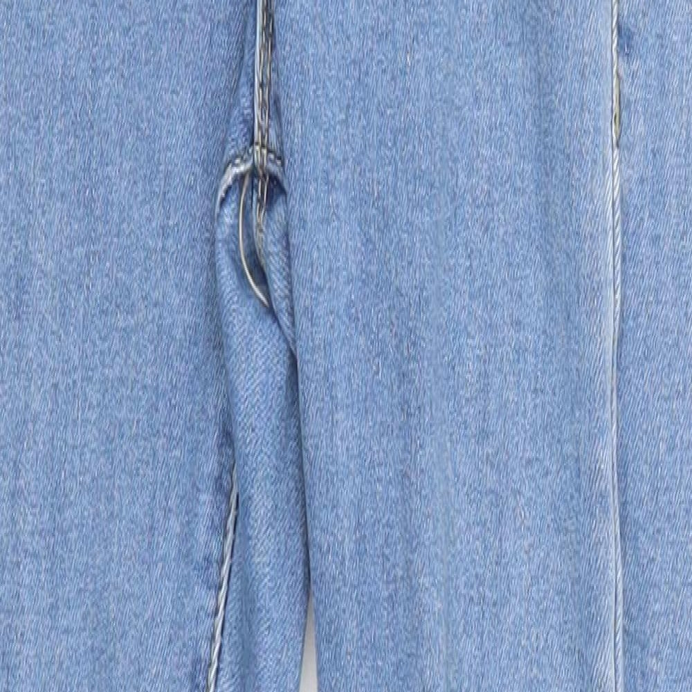 Pretty Little Thing Womens Blue  Denim Skinny Jeans Size 6 L27 in