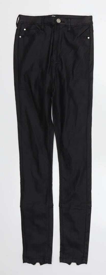 Missguidd Womens Black   Trousers  Size 8 L28 in