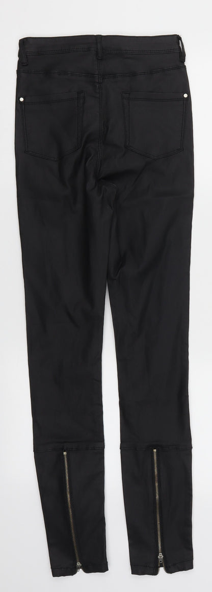 Missguidd Womens Black   Trousers  Size 8 L28 in