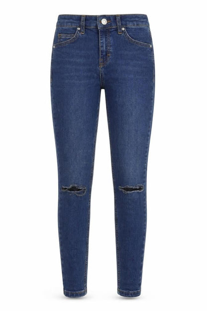 Womens UK Size 25 in Topshop Regular Fit Skinny Blue Jeans