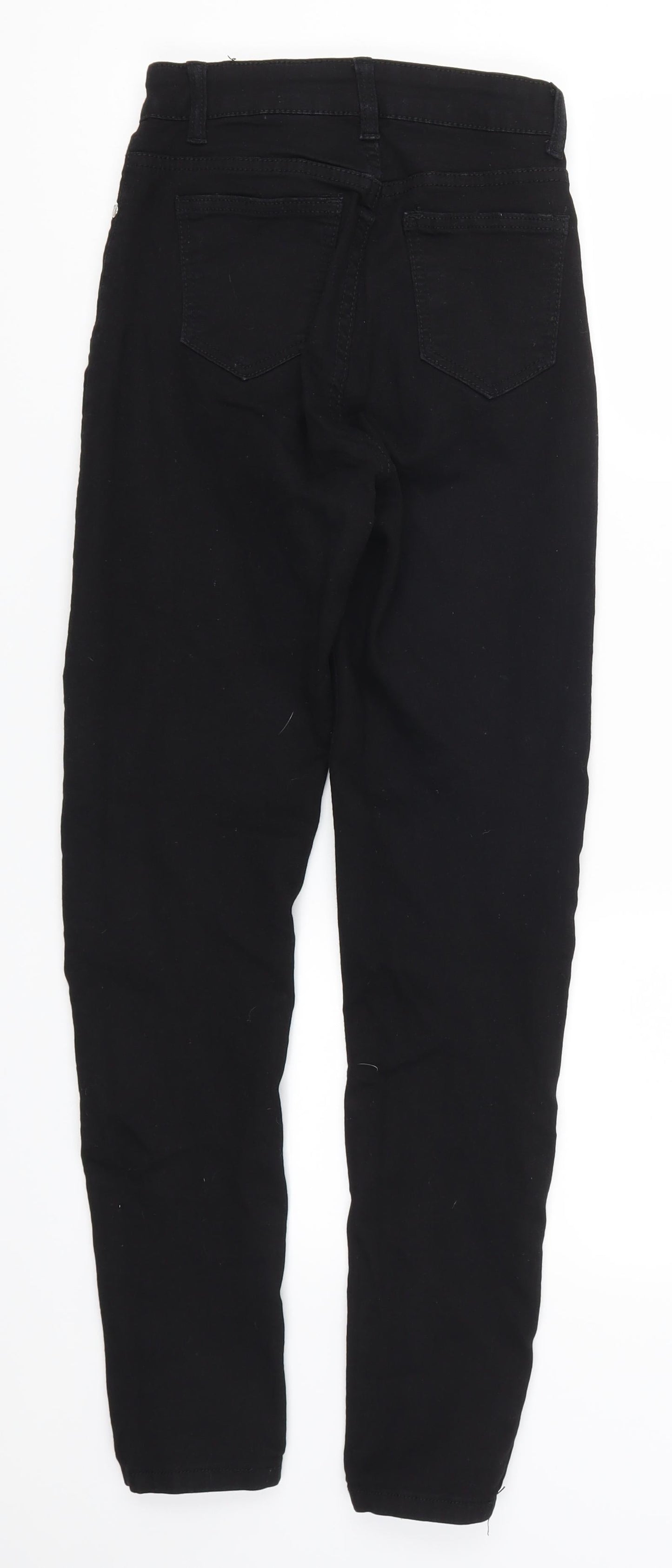 Womens UK Size 6 Denim Wise Regular Fit Skinny Black Jeans