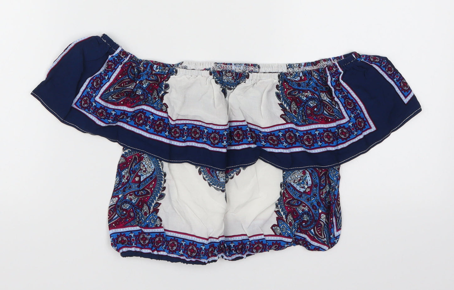 Womens UK Size M Love & Other Things Blue Cropped Tank
