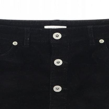 Blue Zoo Girls Black  Corduroy A-Line Skirt Size 9 Years