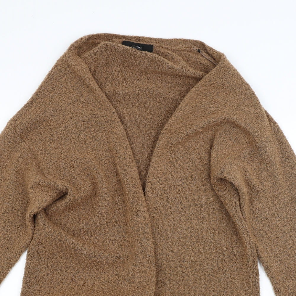 Forever21 Womens Brown  Knit Cardigan Jumper Size M