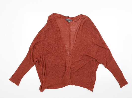 Primark Womens Brown  Knit Wrap Jumper Size S