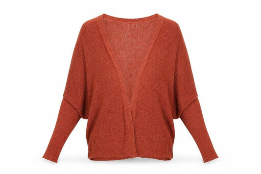 Primark Womens Brown  Knit Wrap Jumper Size S
