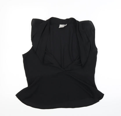 Womens UK Size 12 ASOS Black Basic Blouse
