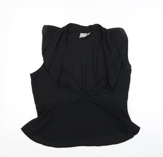 Womens UK Size 12 ASOS Black Basic Blouse