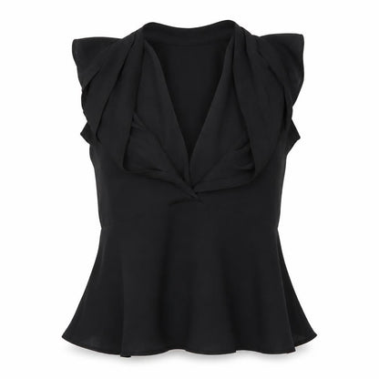 Womens UK Size 12 ASOS Black Basic Blouse