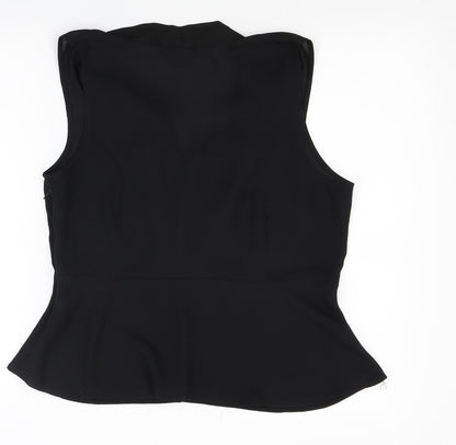 Womens UK Size 12 ASOS Black Basic Blouse