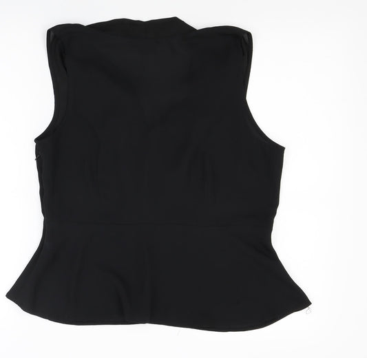 Womens UK Size 12 ASOS Black Basic Blouse