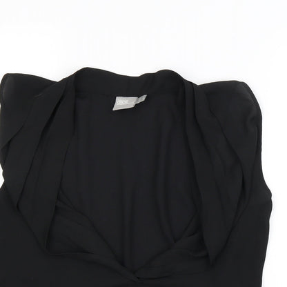 Womens UK Size 12 ASOS Black Basic Blouse