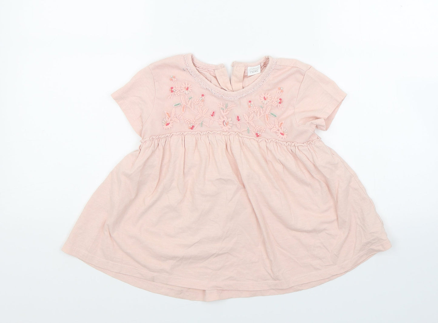 George Girls Pink Floral  Tunic T-Shirt Size 7 Years